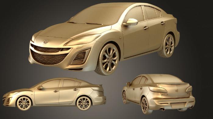 نموذج ثلاثي الأبعاد لآلة CNC السيارات والنقل مازدا 3 سيدان 2011
